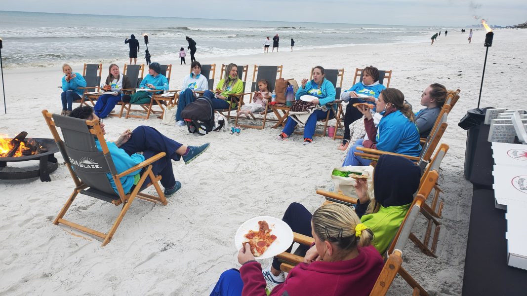 Kindness Pet Hospital hanging out at the beach